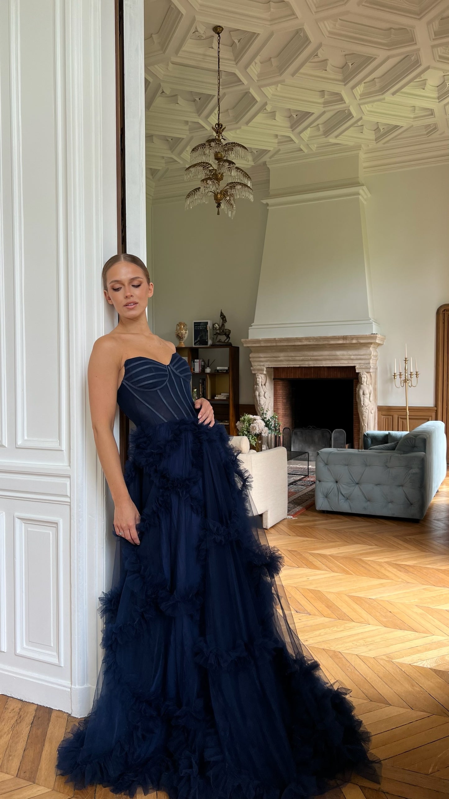 Robe Corset Bleu Marine