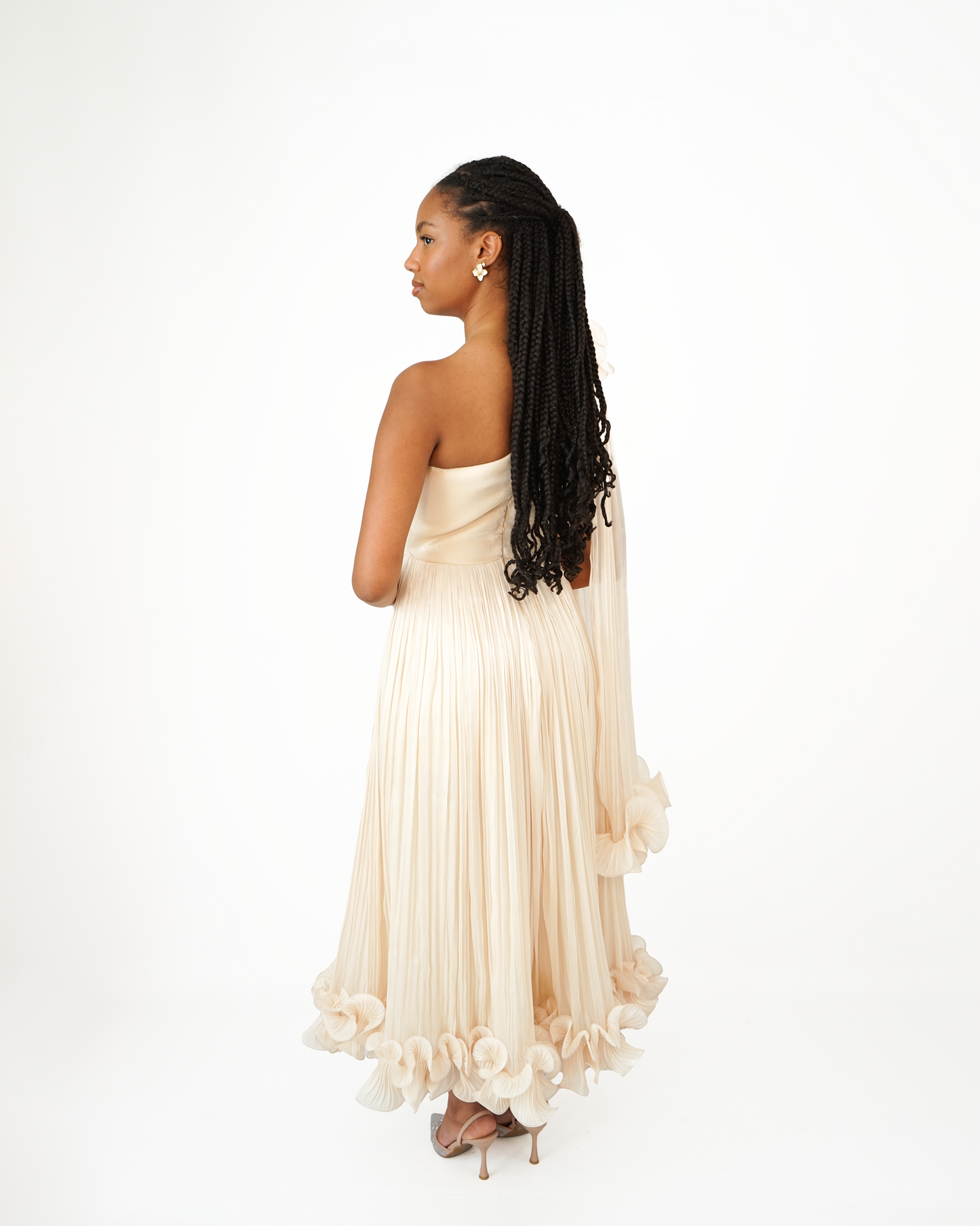 Joy Robe Asymétrique Dorée