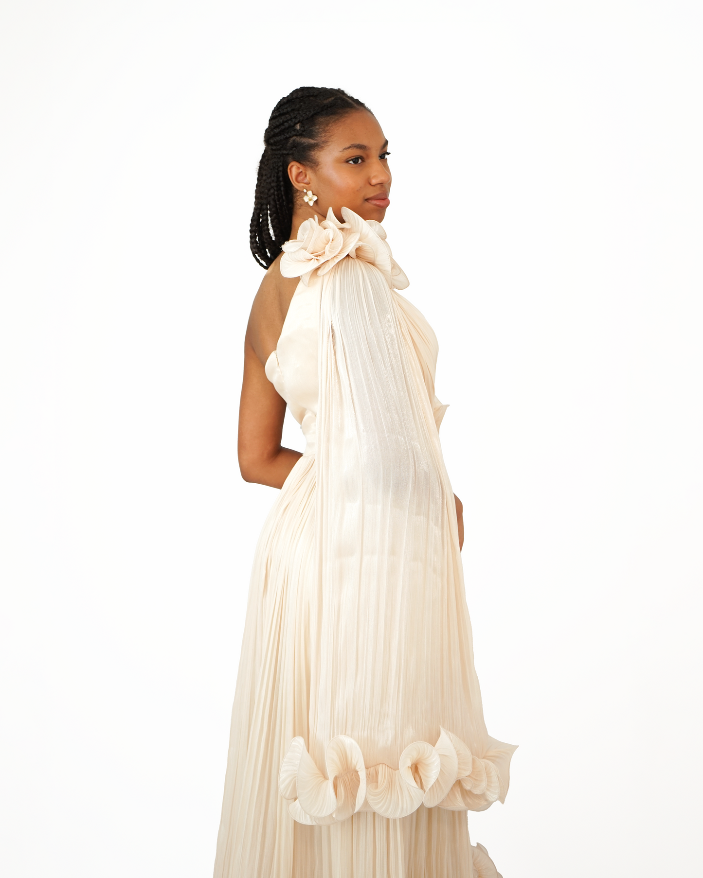 Joy Robe Asymétrique Dorée