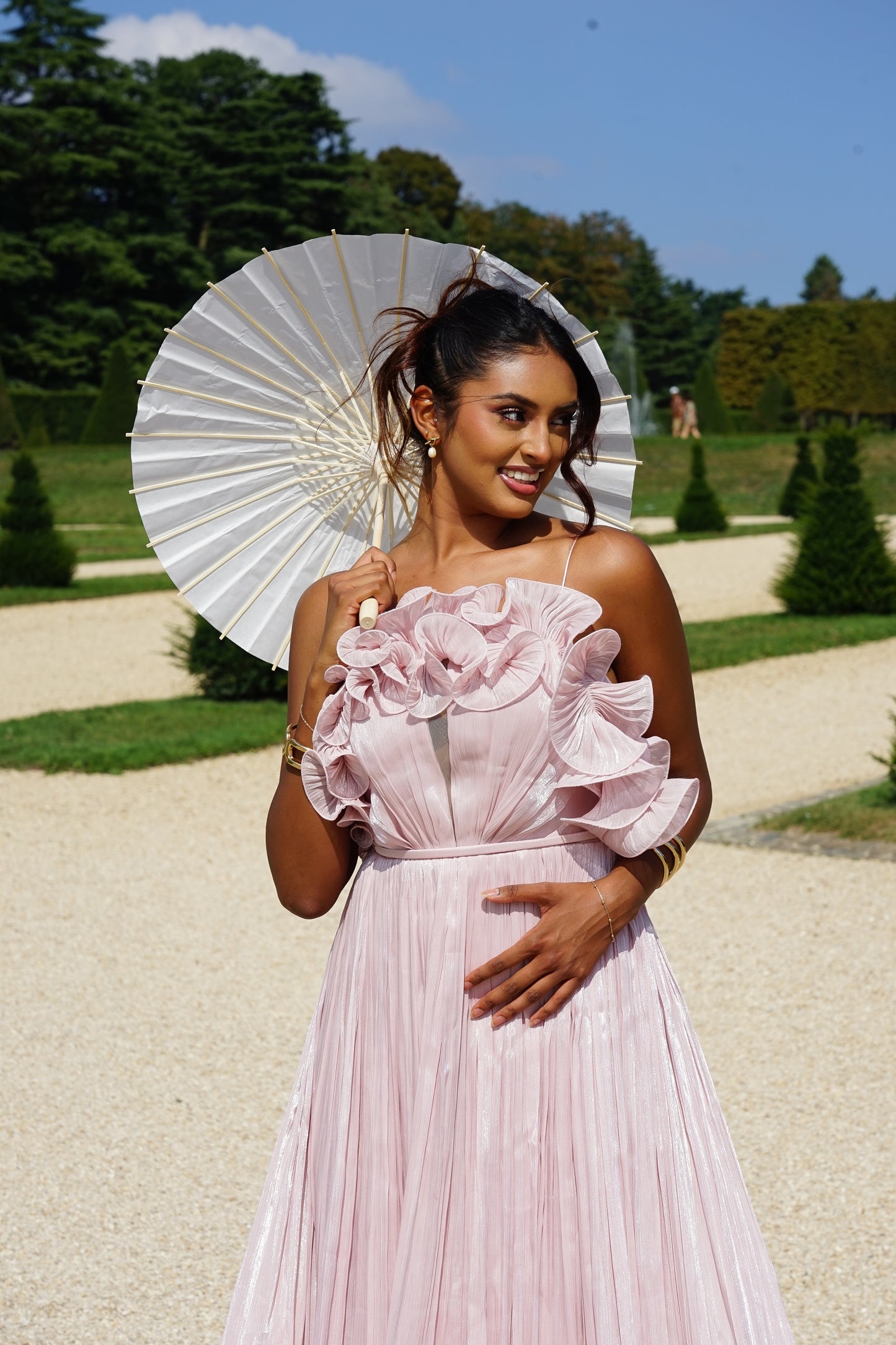Emmy Robe Fleurie Rose