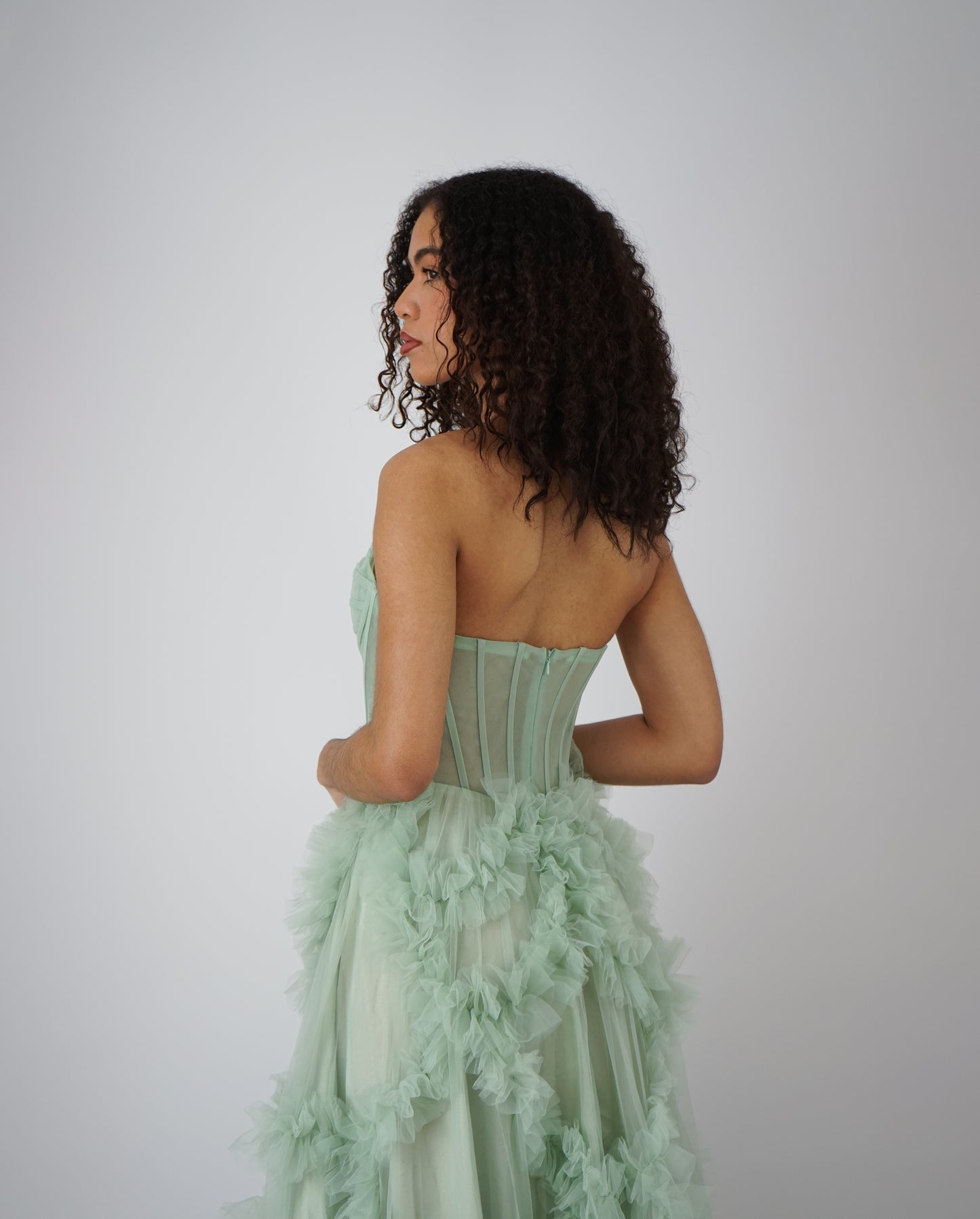 Longue Robe Verte Sauge