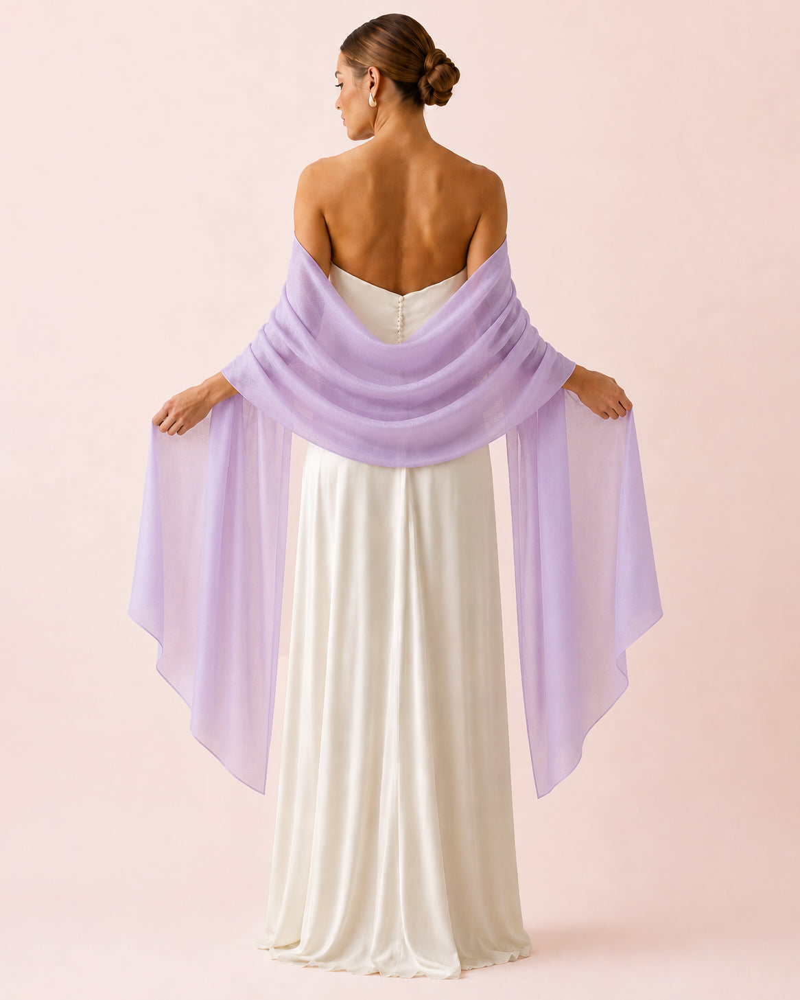 Étole lilas irisée