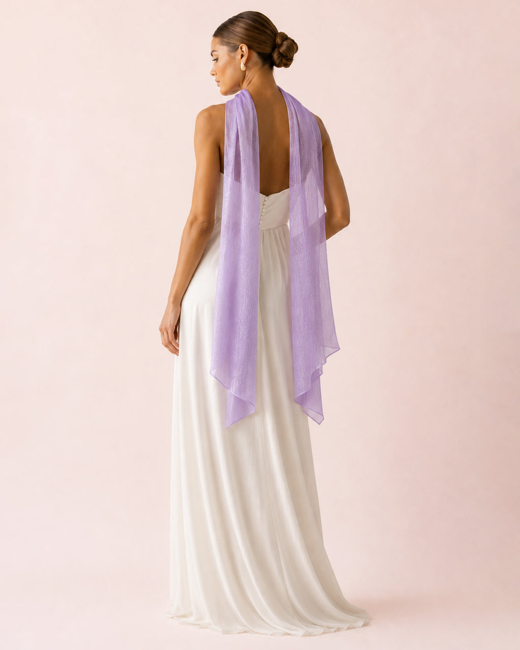 Étole lilas irisée
