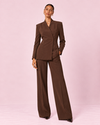 Emilie - Veste blazer marron