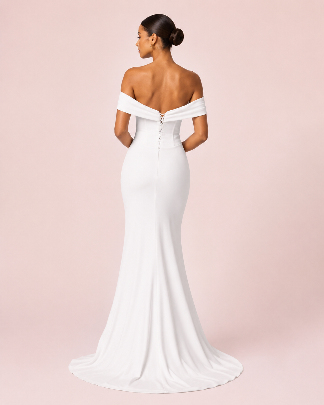 Alice - Longue robe corset blanche