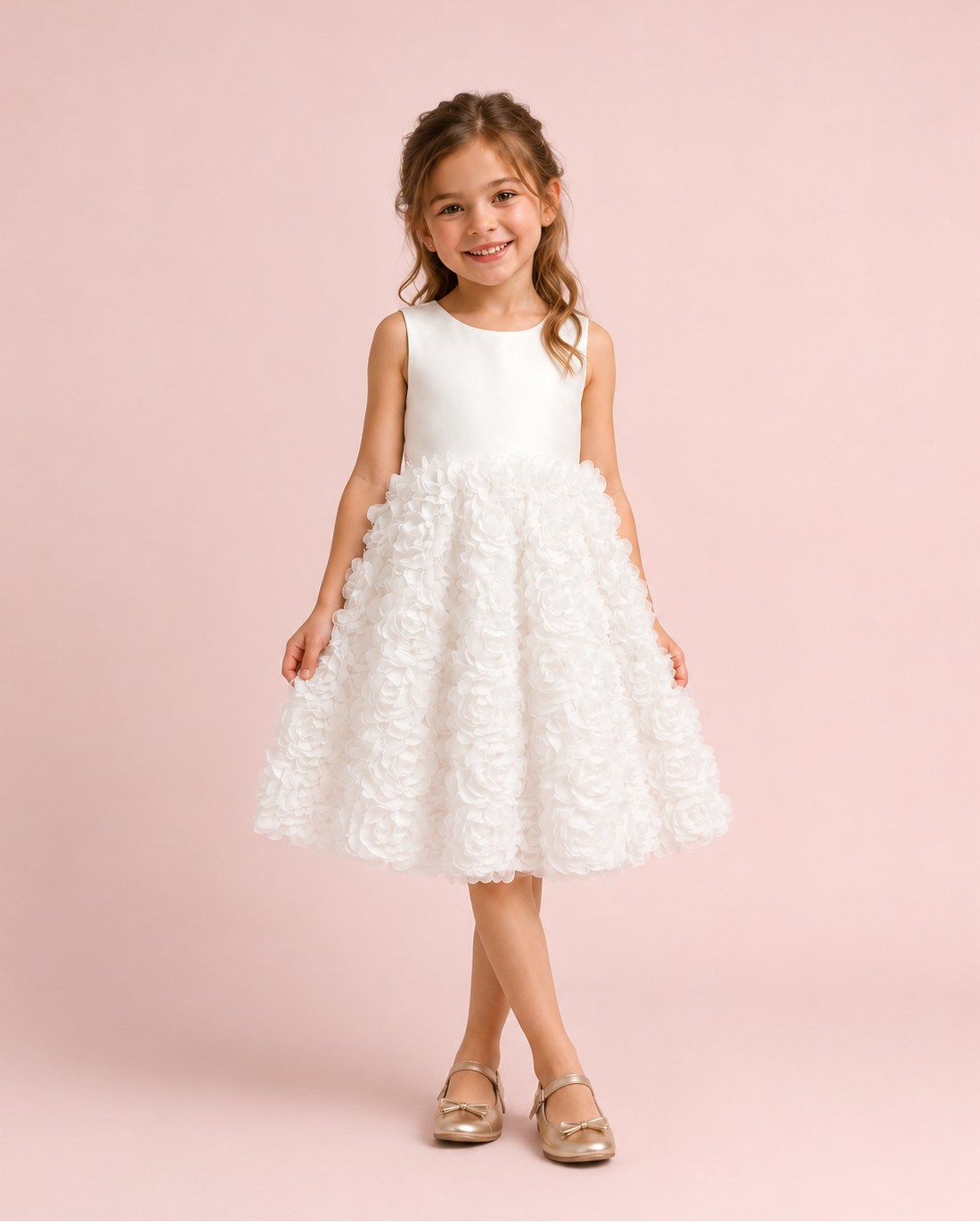 Anaëlle - Robe enfant blanche
