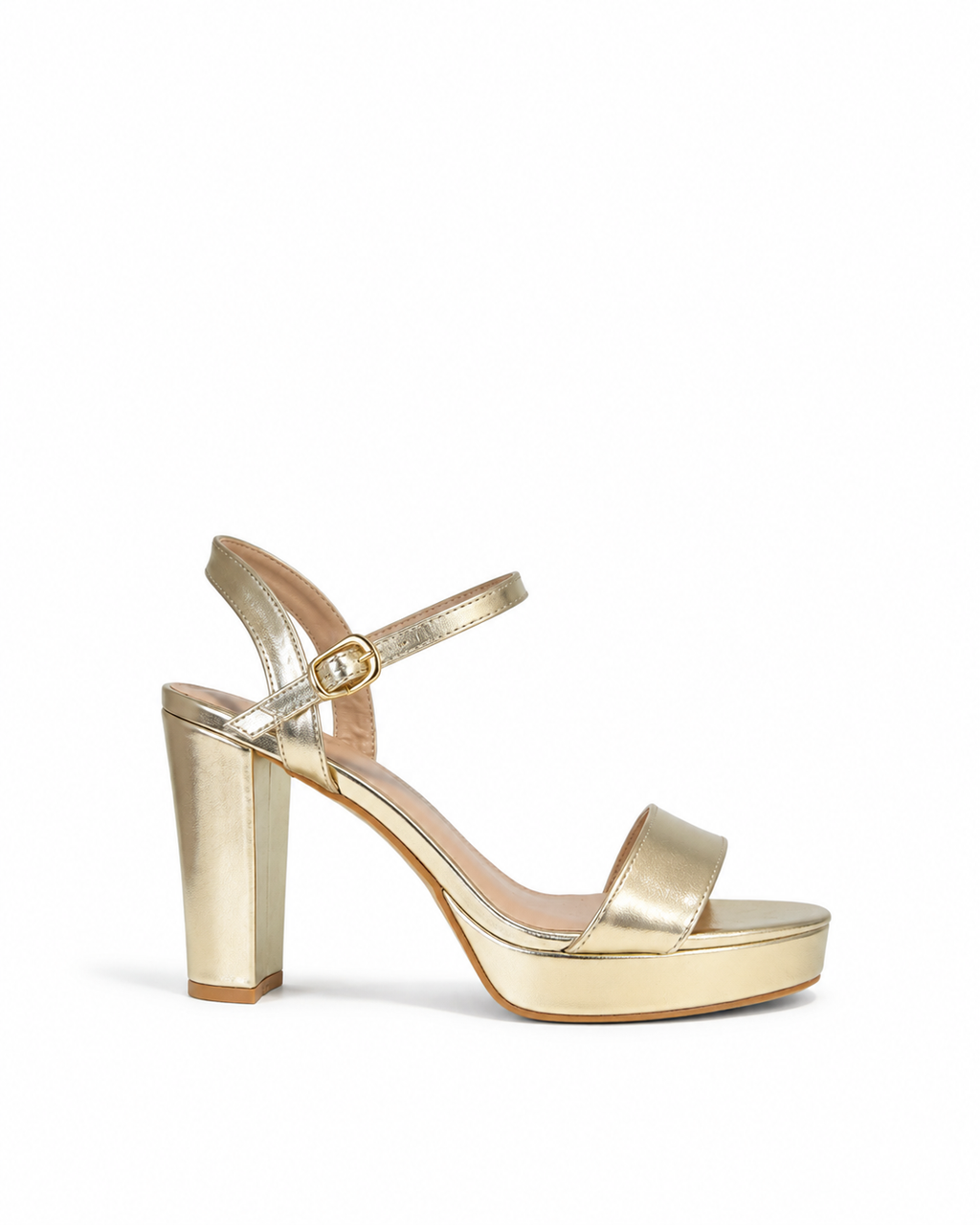 Audrey - Sandales à talons dorées