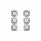 Éclat - Boucles d'oreilles rond argent