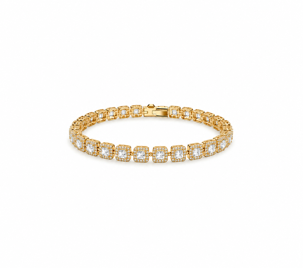Éclat - Bracelet carré doré
