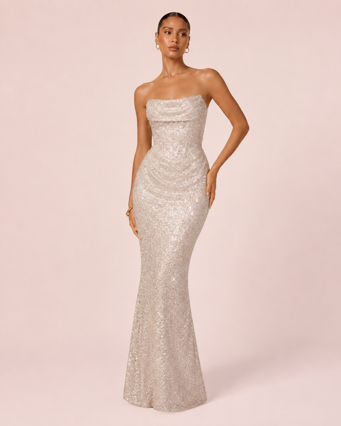 Cassandre - Longue robe à sequins