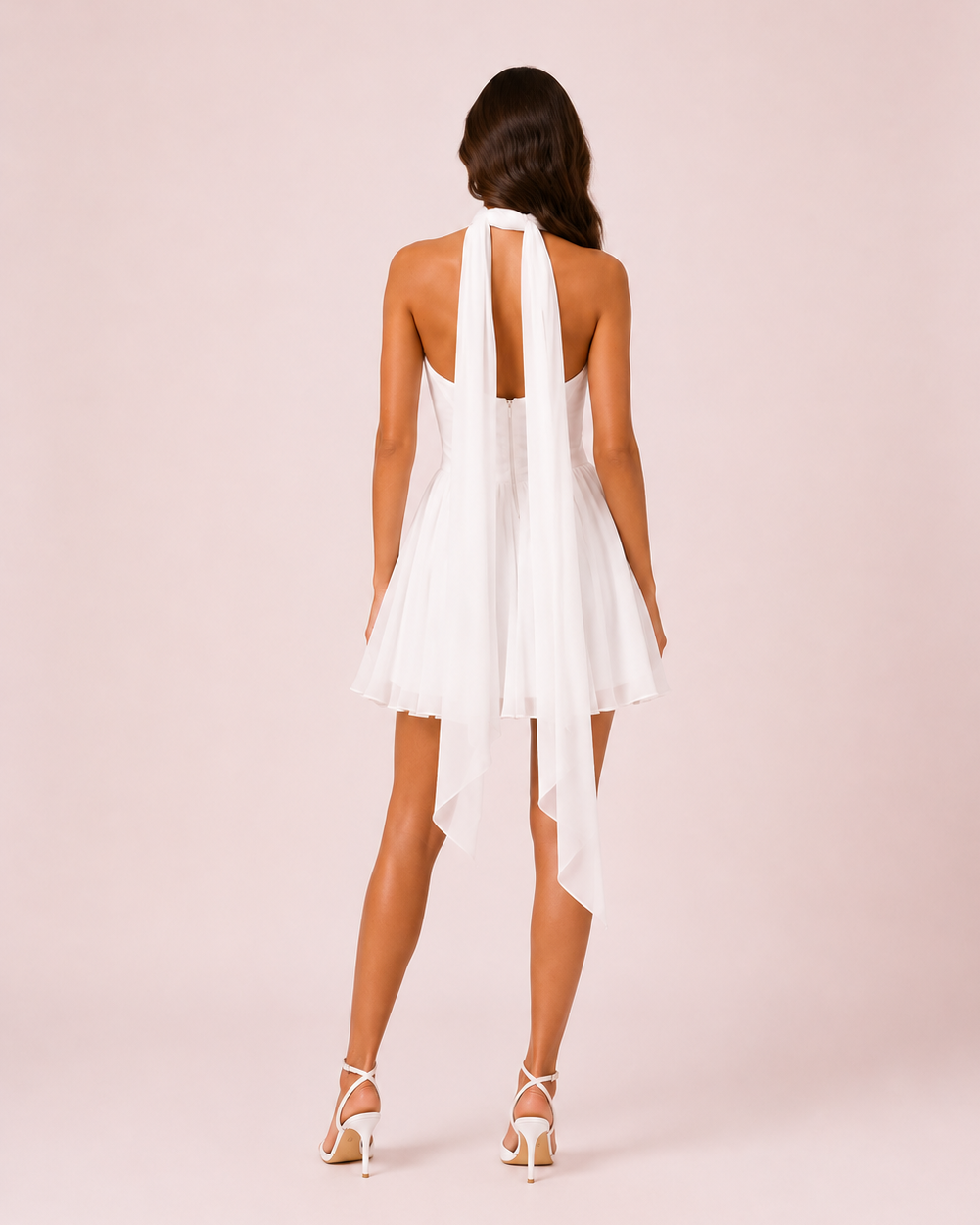 Celia - Robe courte blanche