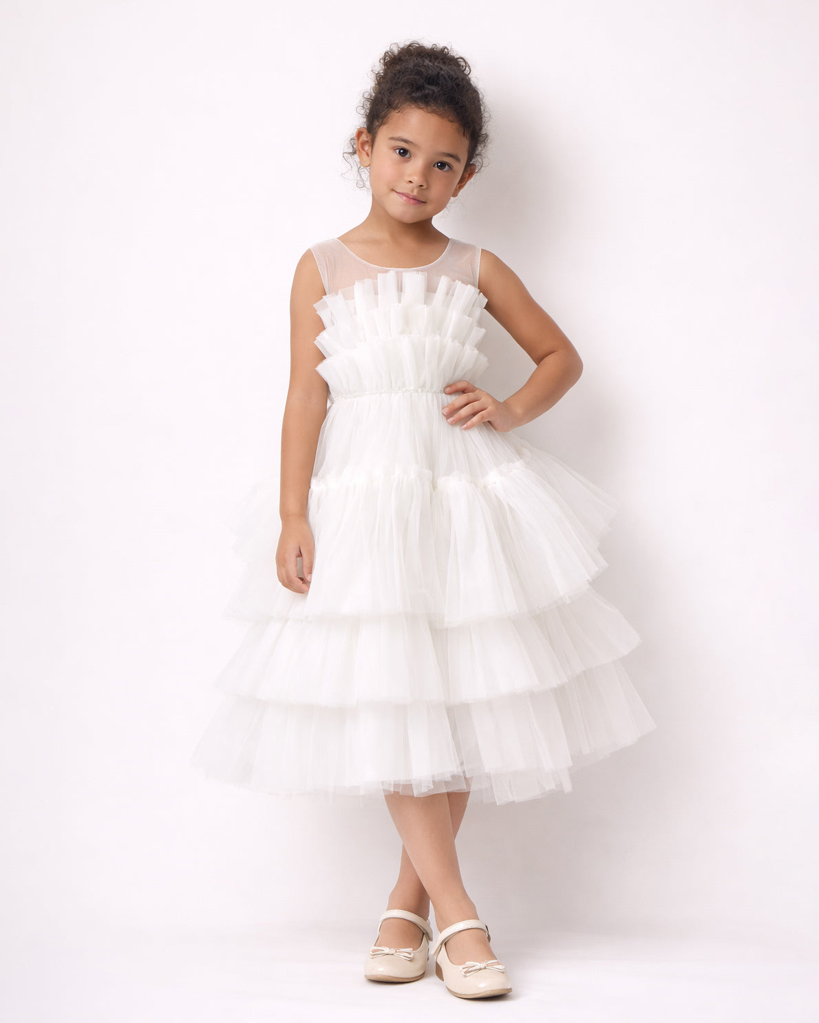 Lily - Robe enfant blanche