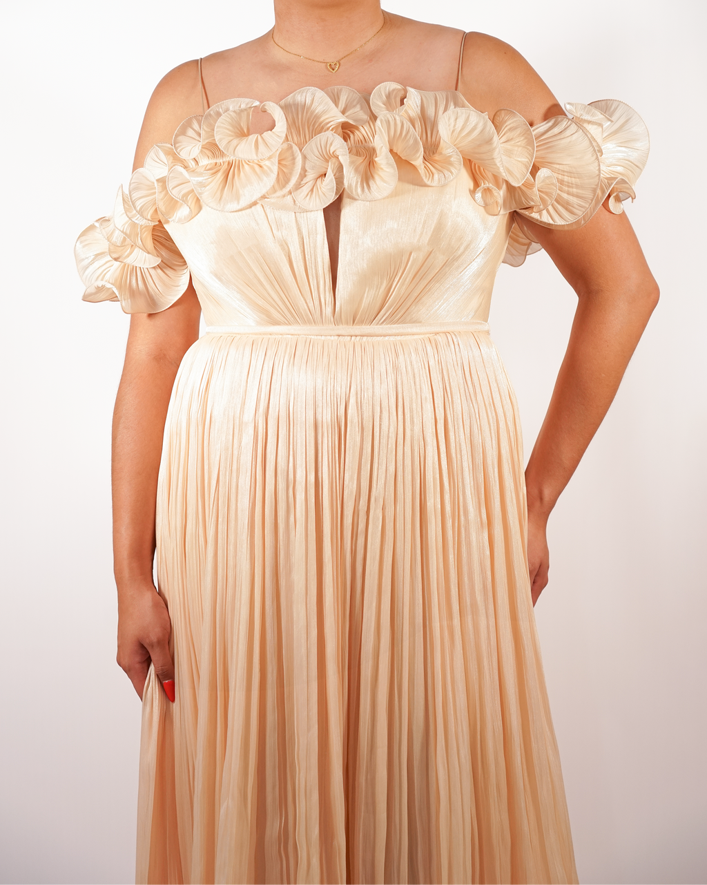 Emmy - Robe corset fleurie ivoire