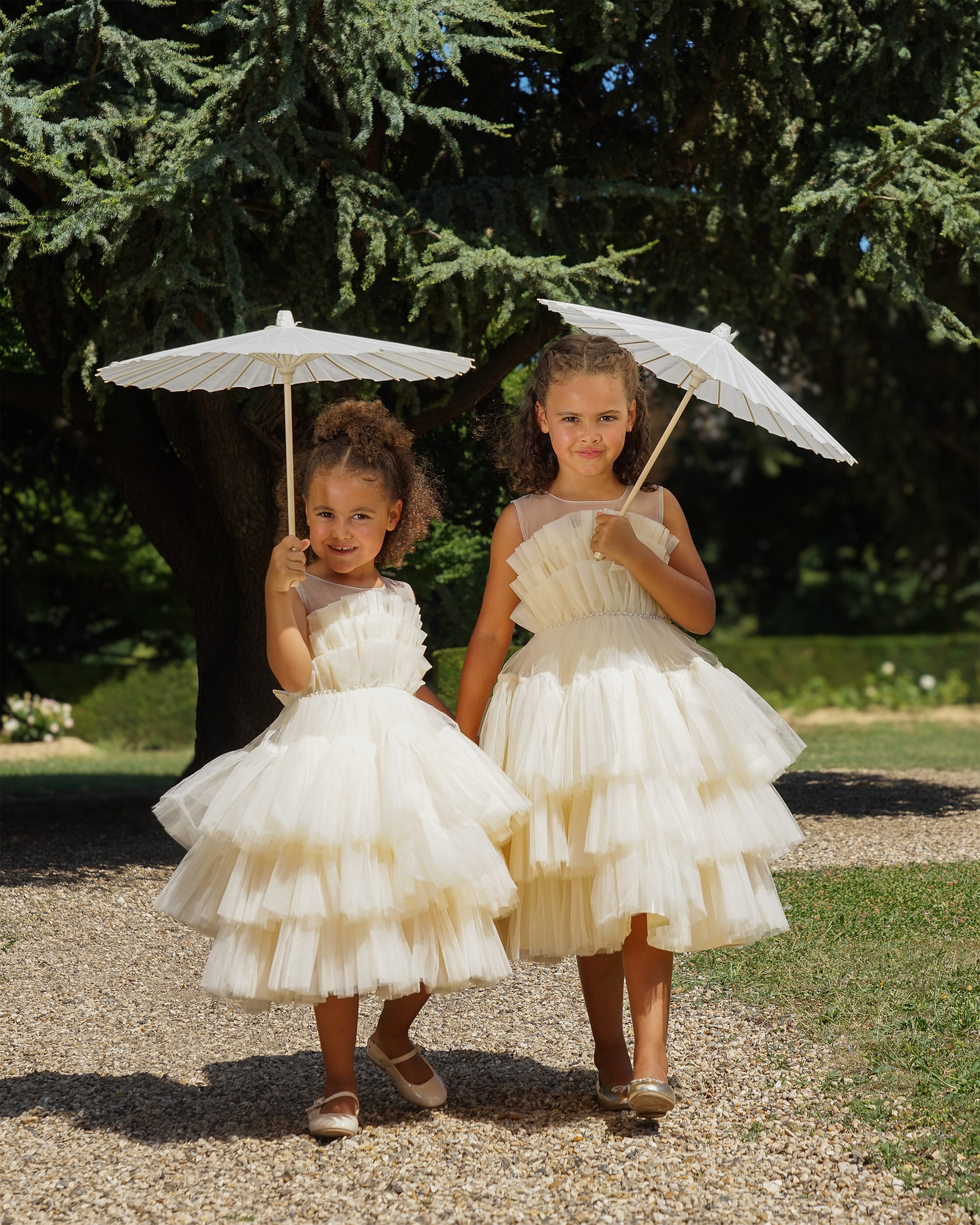 Lily - Robe enfant champagne