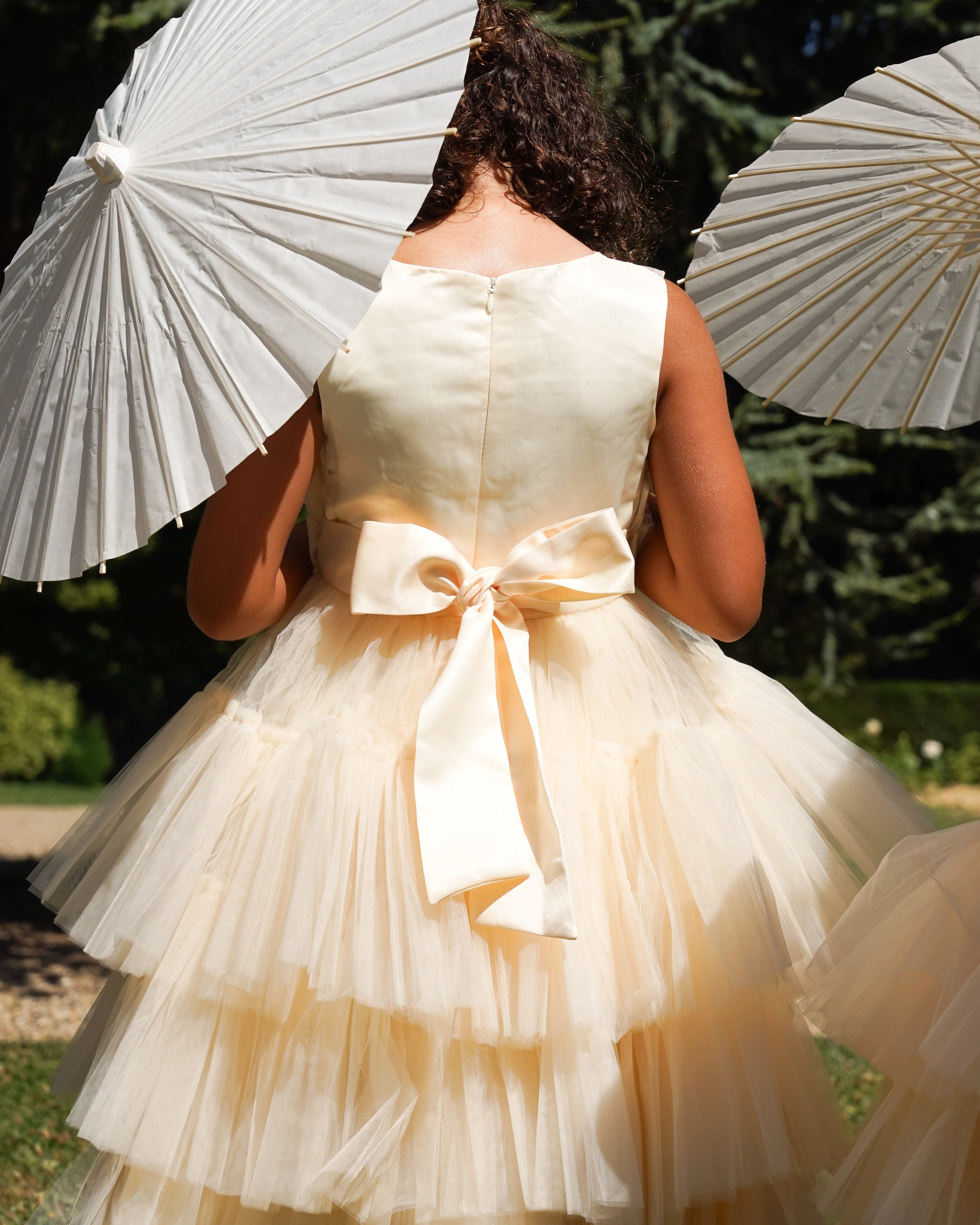 Lily - Robe enfant champagne