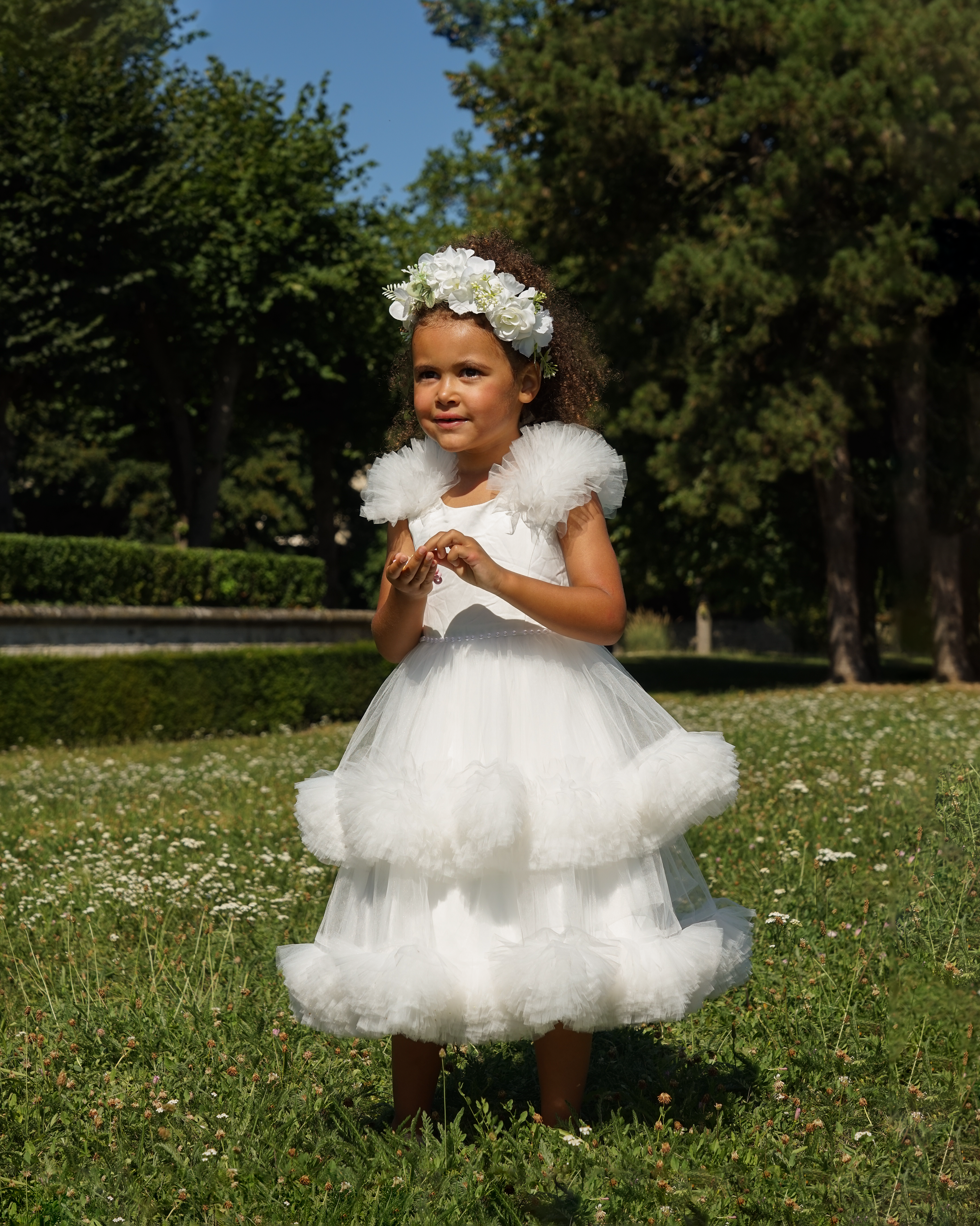 Mila - Robe enfant blanche