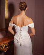 Eden - Long draped red dress