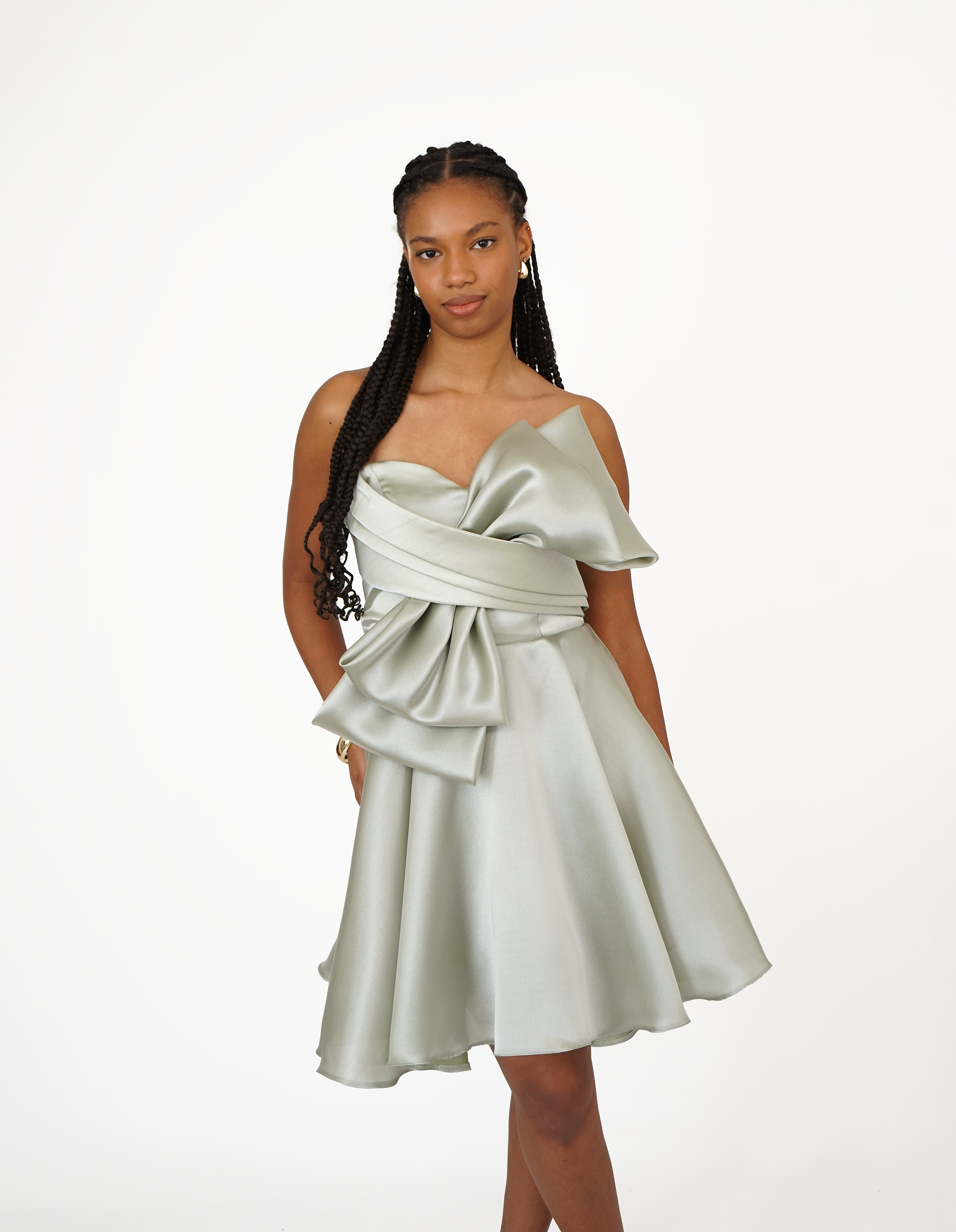 Ada Short Sage Green Dress