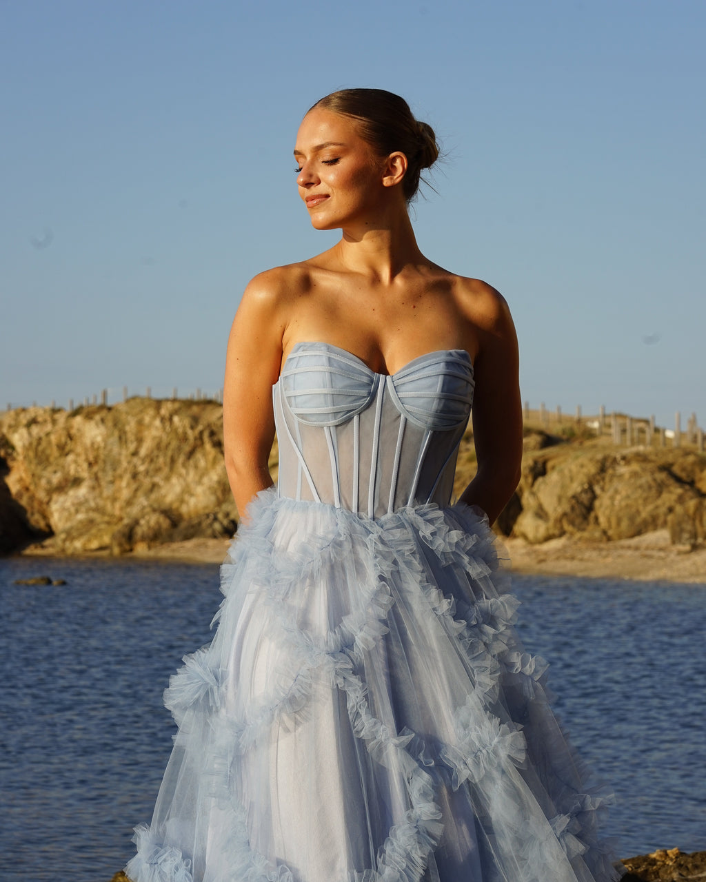 Robe Alba bleu ciel