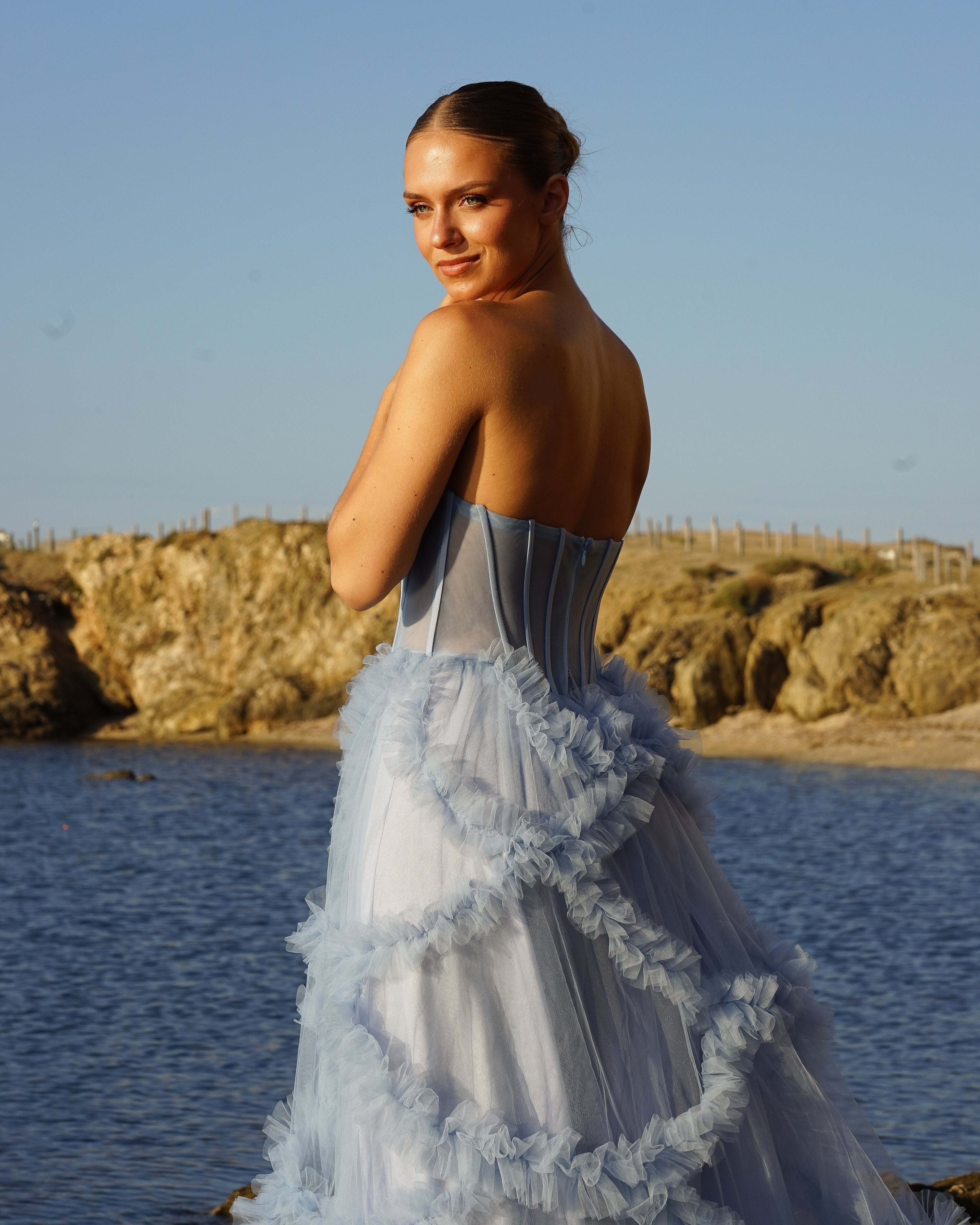 Robe Alba bleu ciel