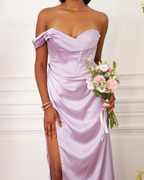 Brown Strapless Dress