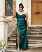 Brown Strapless Dress