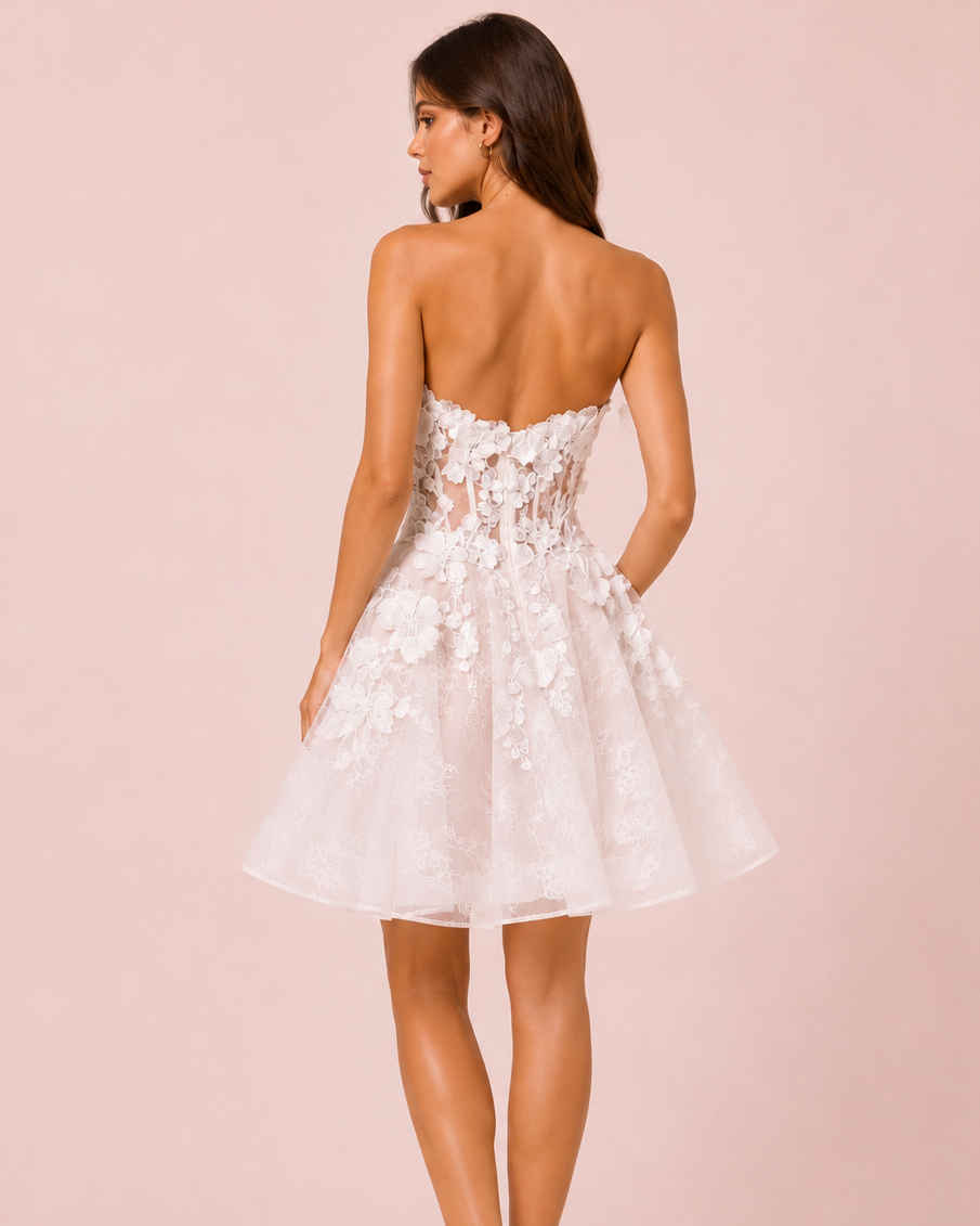 Daphnée - Robe de Mariée Courte