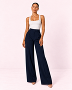Emilie - Pantalon bleu marine