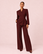 Emilie - Pantalon bordeaux
