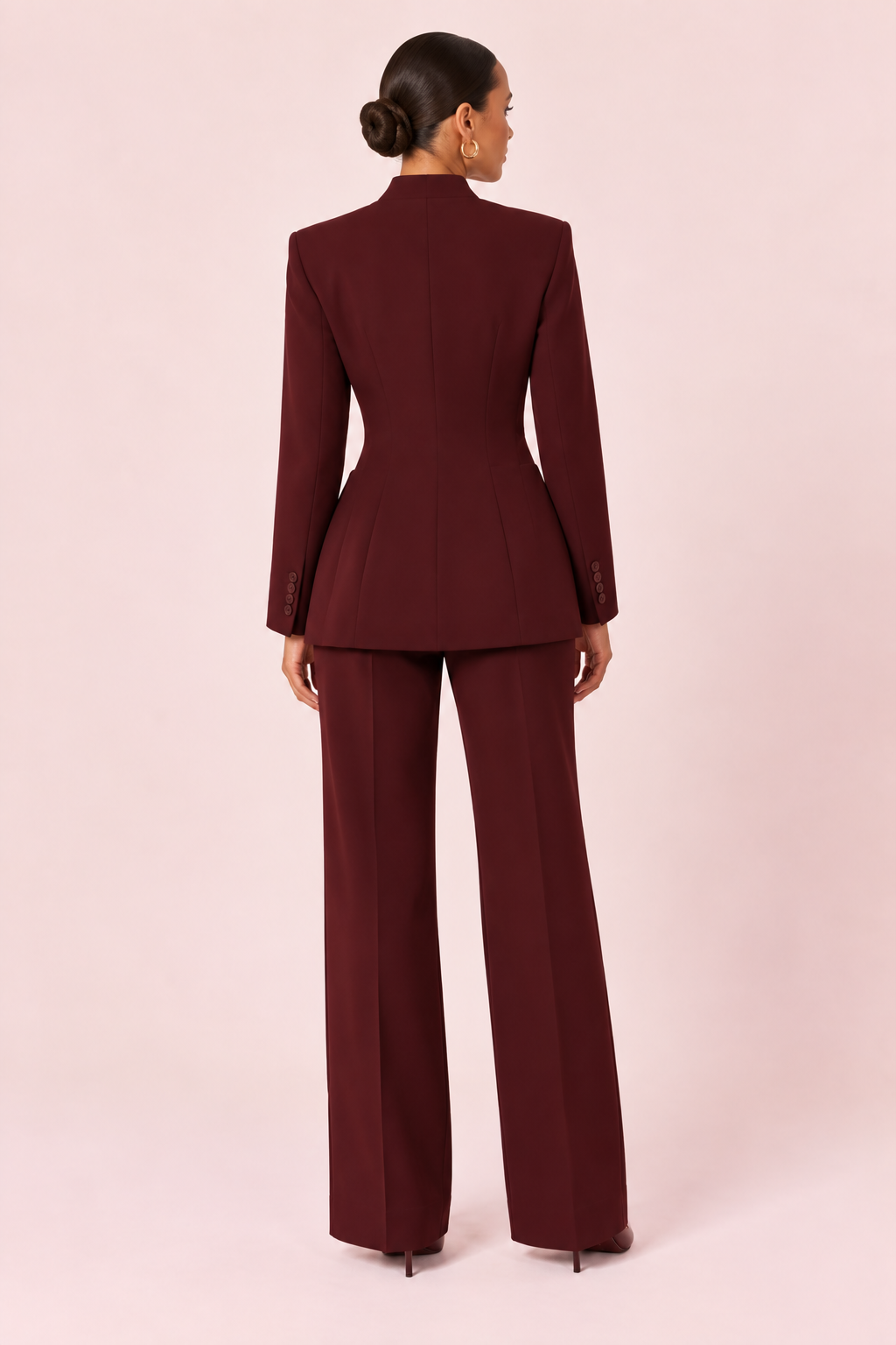 Emilie - Veste blazer bordeaux