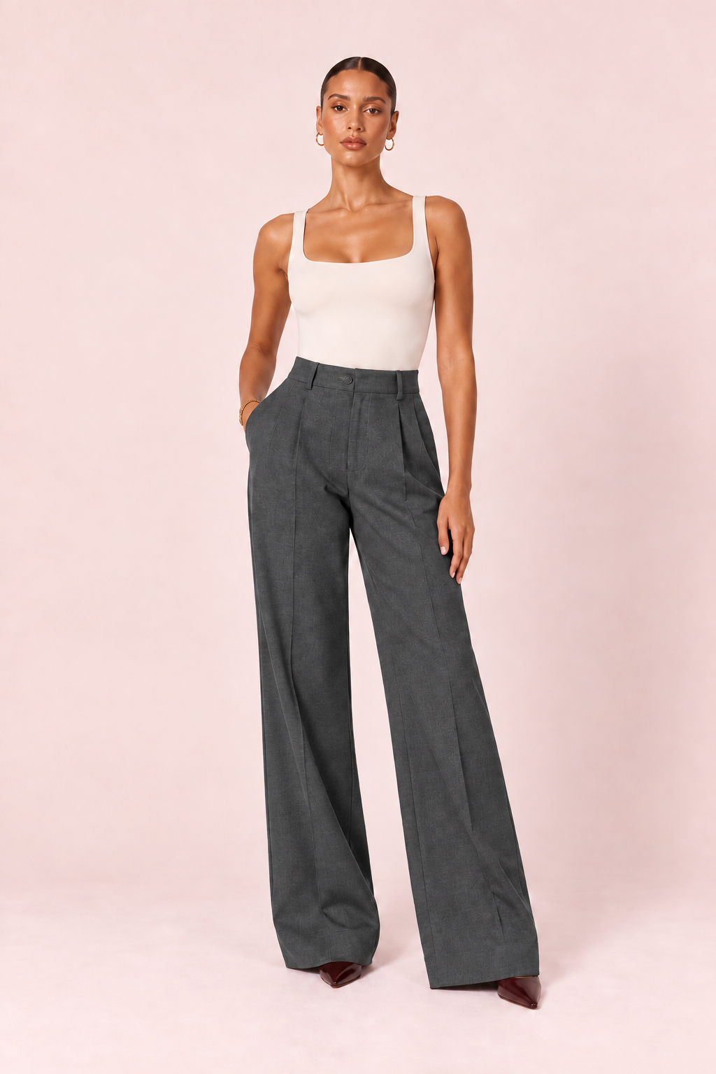 Emilie - Pantalon gris