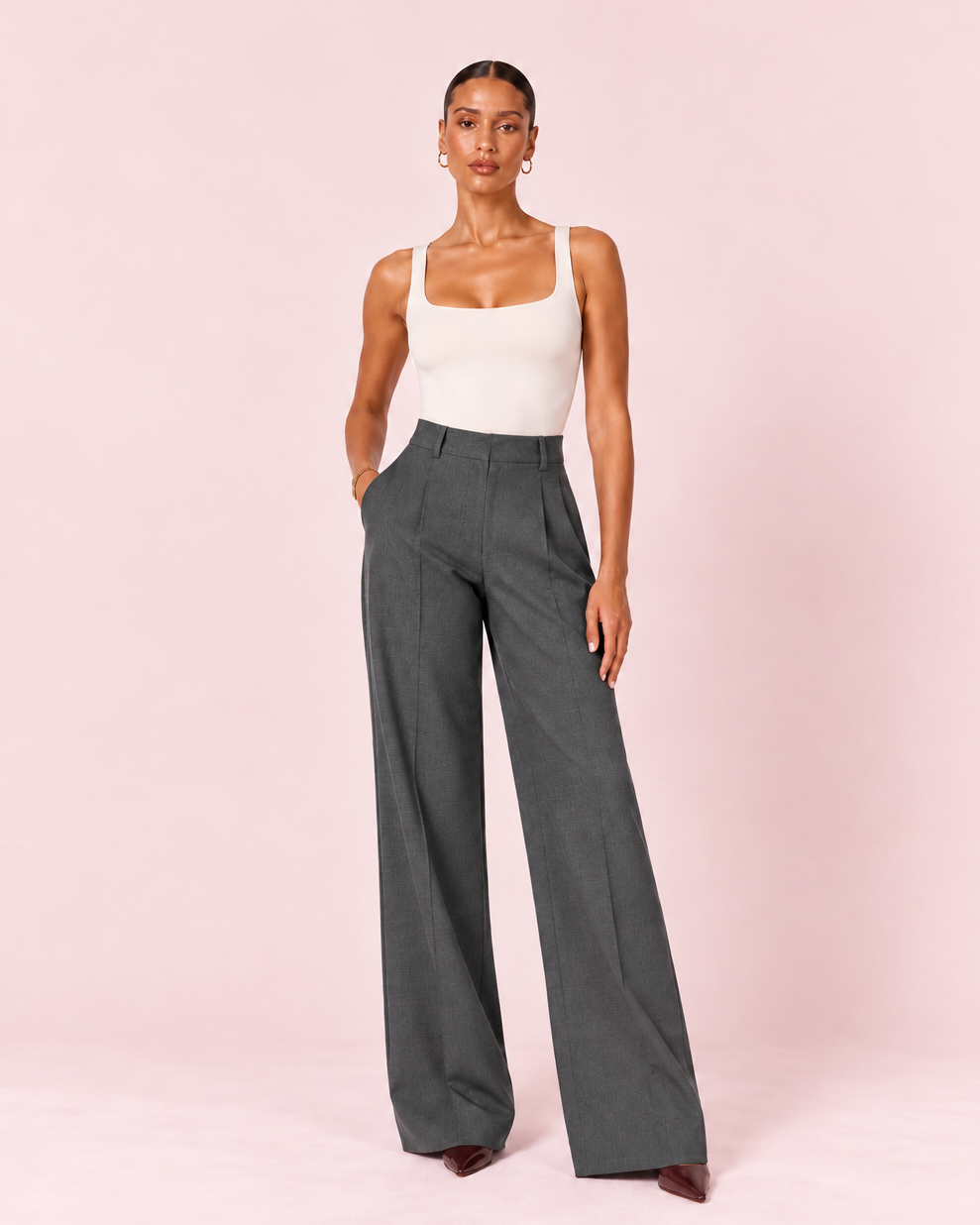 Emilie - Pantalon gris