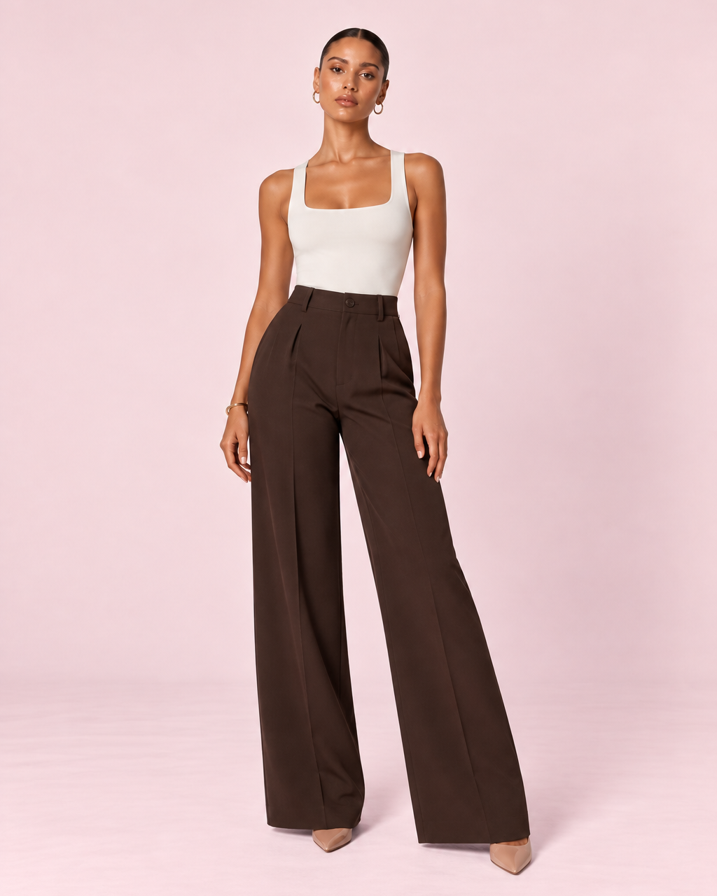 Emilie - Pantalon marron
