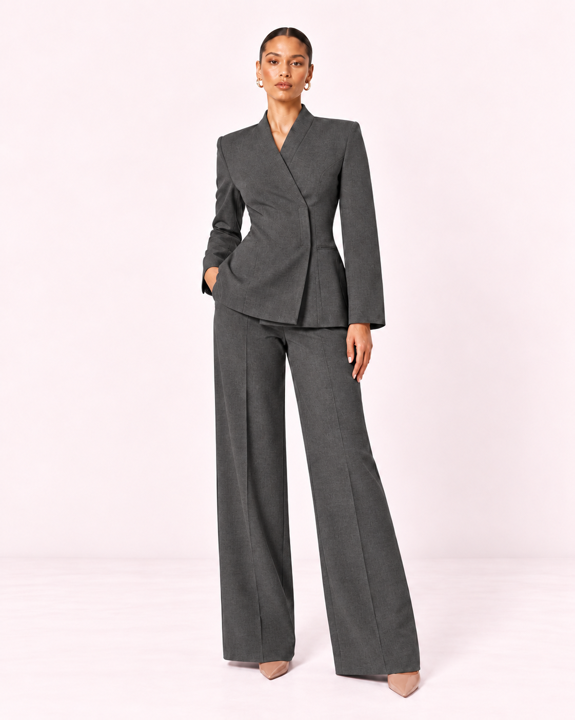 Emilie - Veste blazer gris