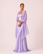 Étole lilas irisée