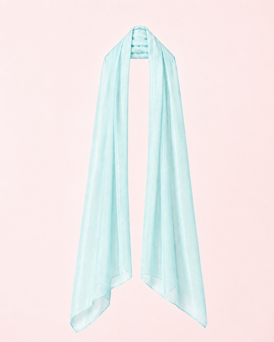Étole turquoise irisée