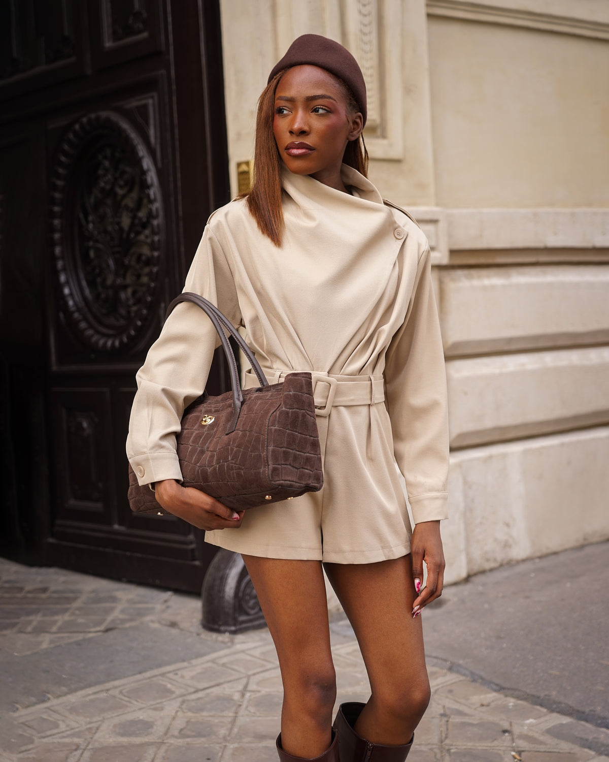 Fanny - Combinaison taupe