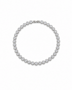 Collier Éclat rond argenté