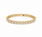 Bracelet Éclat carré doré