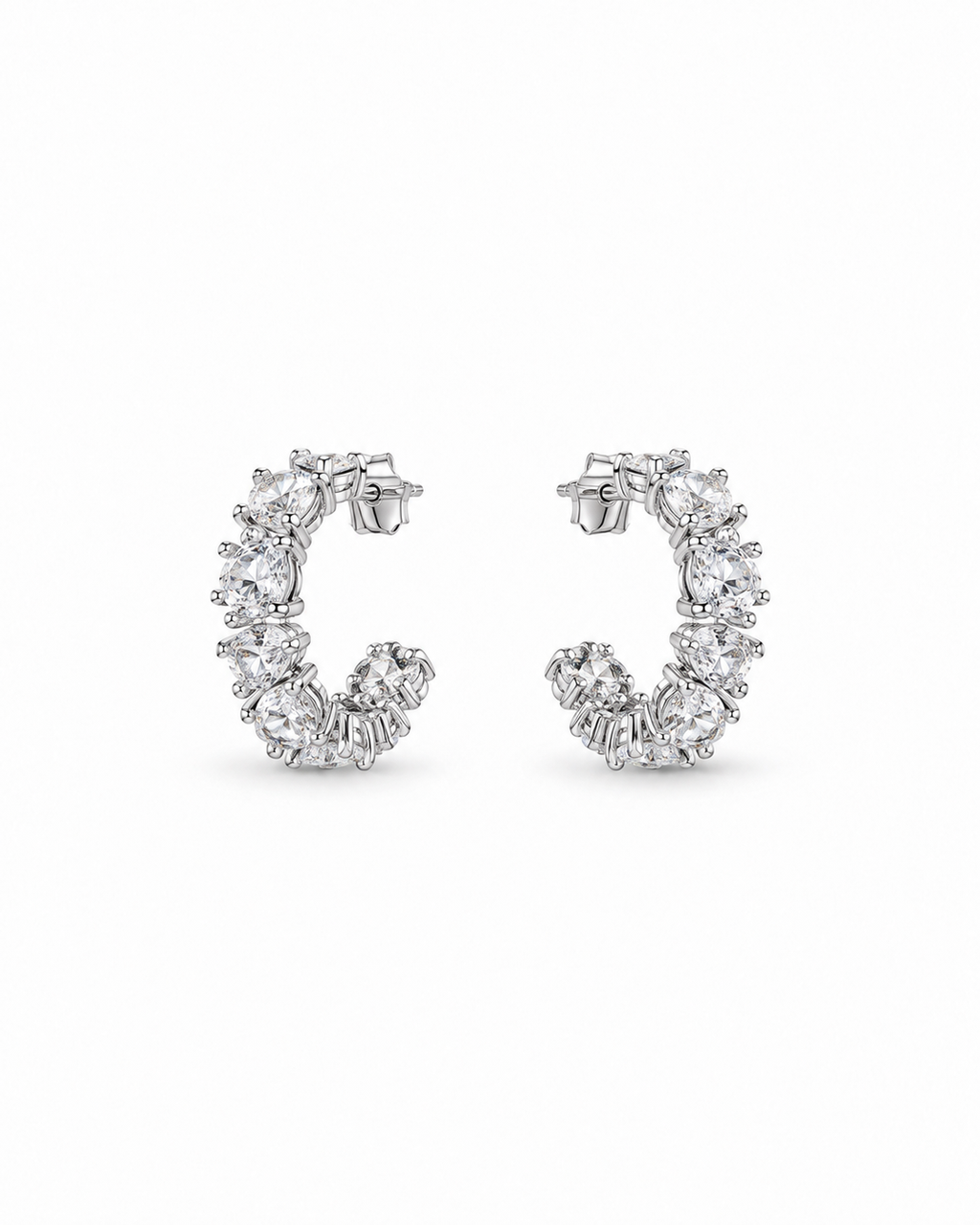 Boucles d’oreilles Diana argent