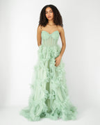 Alba sage green dress