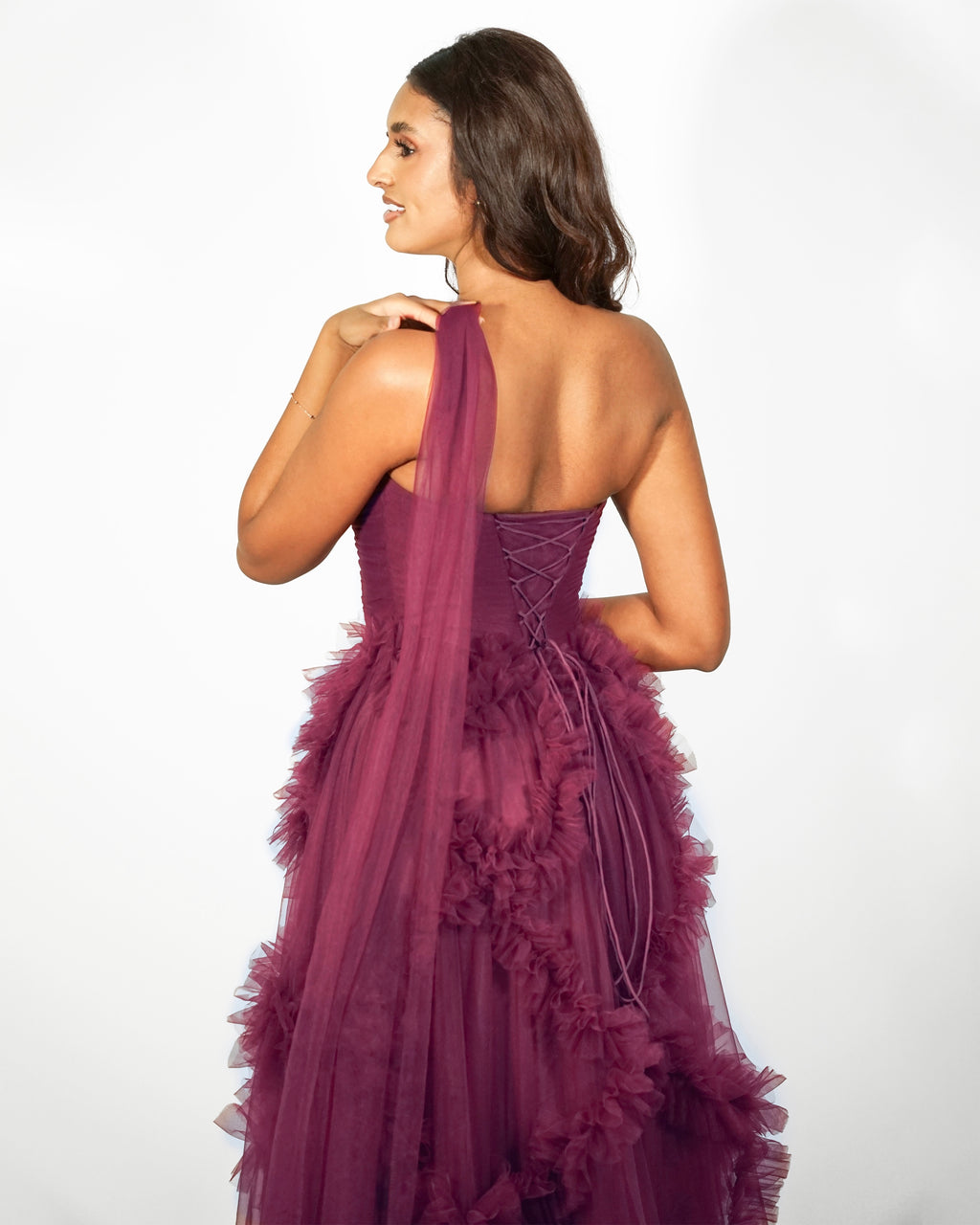 Navy blue corset dress