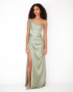 Brown Strapless Dress