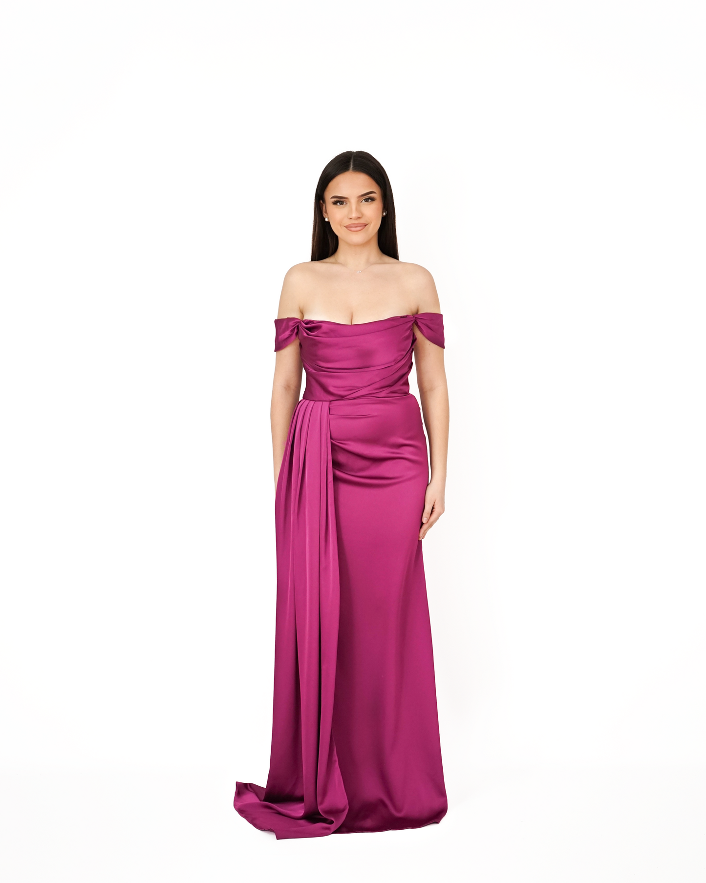 Brown Strapless Dress