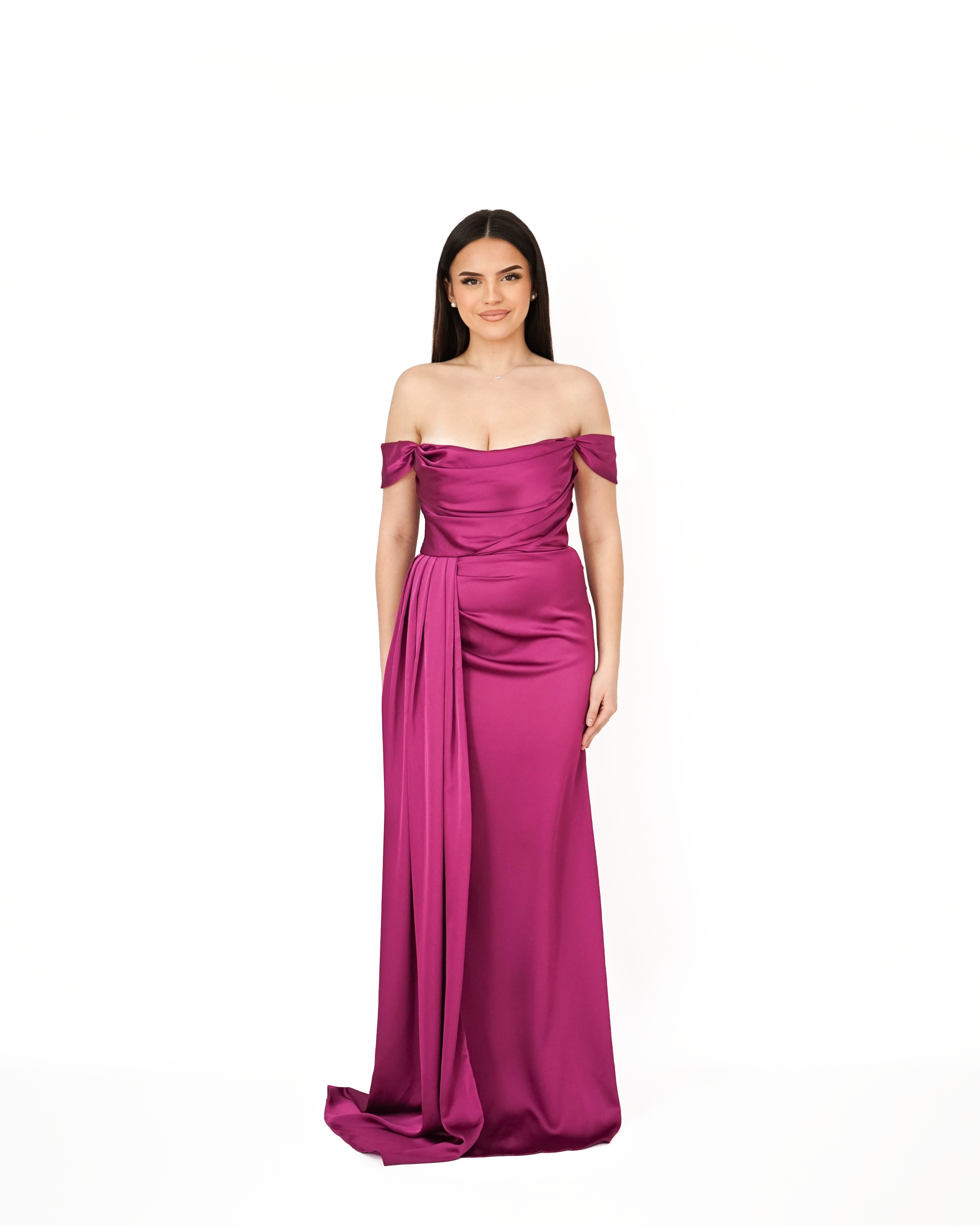 Robe Satinée Violette