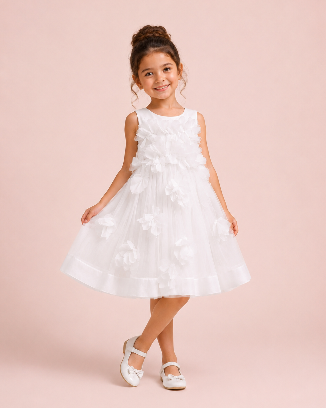 Ilona - Robe enfant blanche