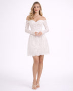 Isadora - Robe de Mariée Courte Manches Longues