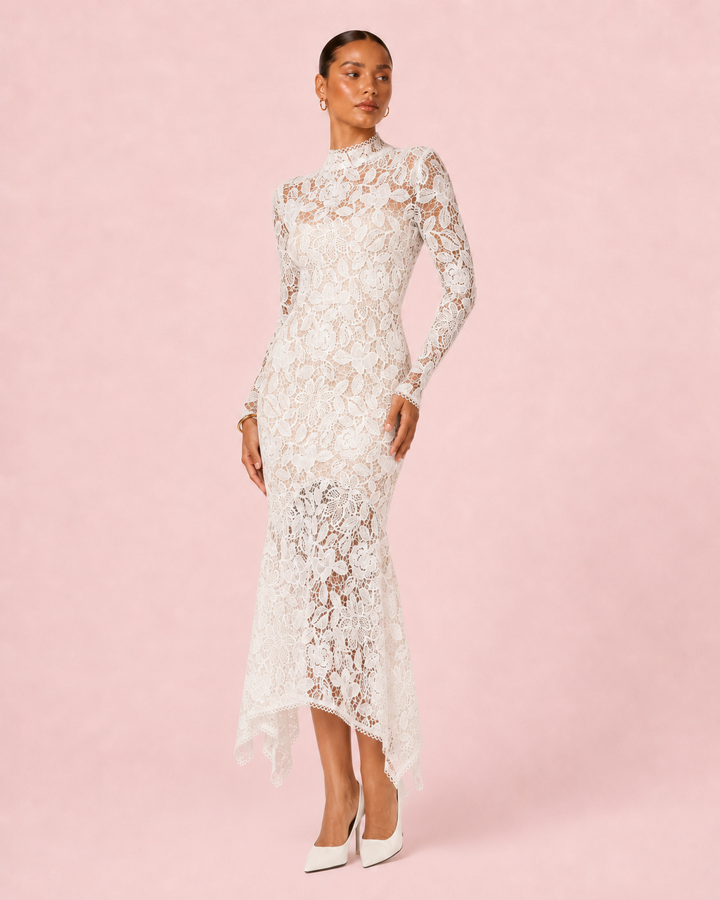 Lara - Robe midi en crochet