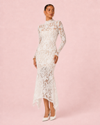Lara - Robe midi en crochet