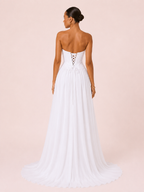 Lily - Longue robe corset jupe fluide